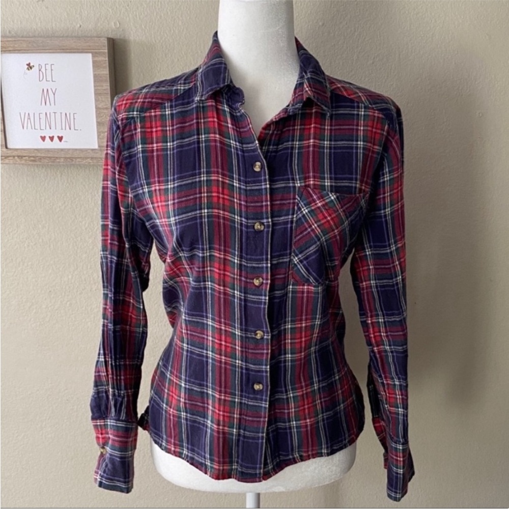 Topshop Plaid Women’s Button Down Shirt✨